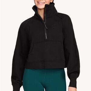 Lululemon/Peloton Women's Black Quarter-Zip Sweatshirt